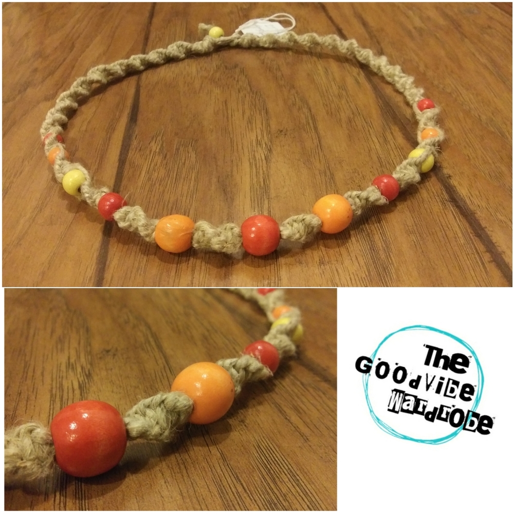 27" Twisted Hemp w/ Wooden Beads [Unisex]